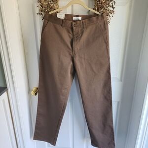 NWT Denver Hayes Nanotex Spill Resistant Wrinkle Resistant Khakis Brown 30x32
